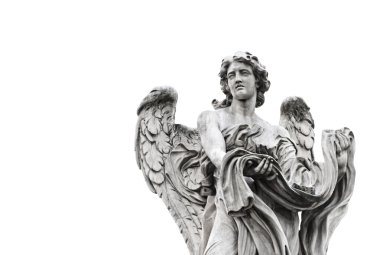 Statue of angel view clipart
