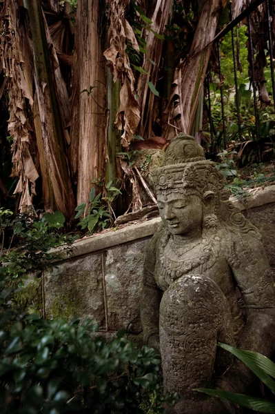 Statue Ancienne Dans Forêt — Photo