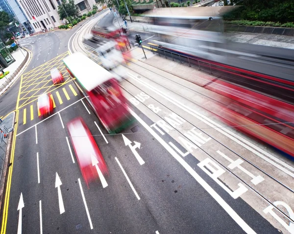 Fast Moving Bus View — Stock Photo, Image