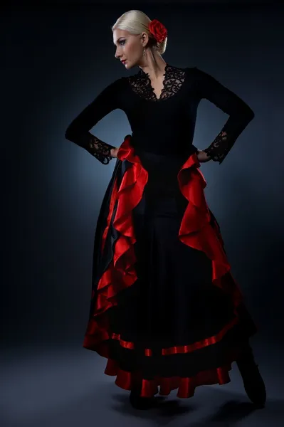 Mooie flamencodanseres — Stockfoto