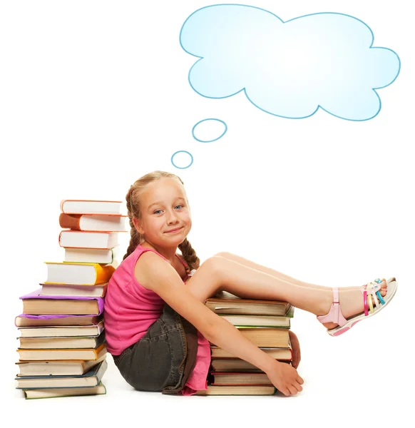 stock image Smiling little schoolgirl