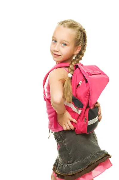 Picture of a funny schoolgirl — Stock Photo, Image