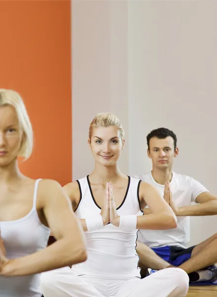 Grupo Hacer Ejercicio Yoga — Foto de Stock