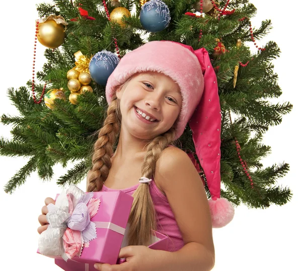 Feliz chica de Santa —  Fotos de Stock