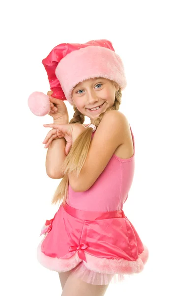 Malá vánoční dívka — Stock fotografie