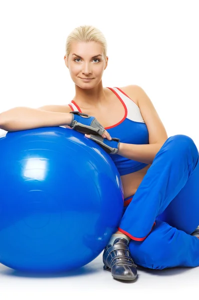 Beautiful woman fitness trainer — Stock Photo, Image