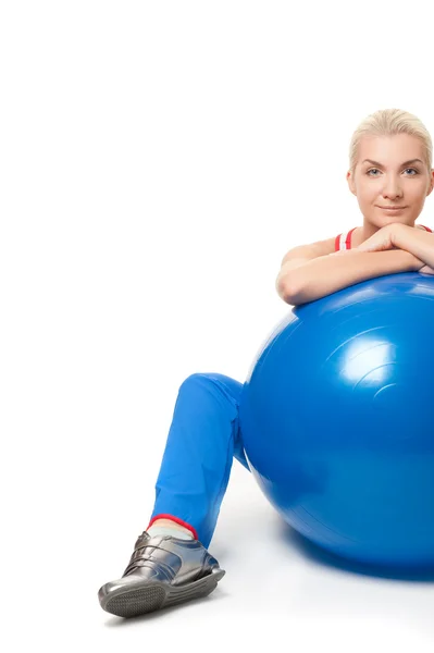 Fitness Trainer Ball — Stock Photo, Image