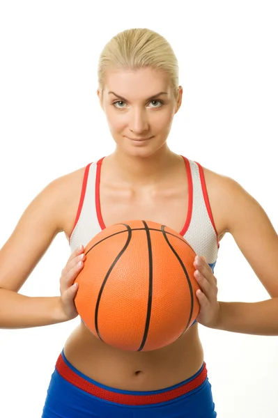 Retrato do jogador de basquete — Fotografia de Stock