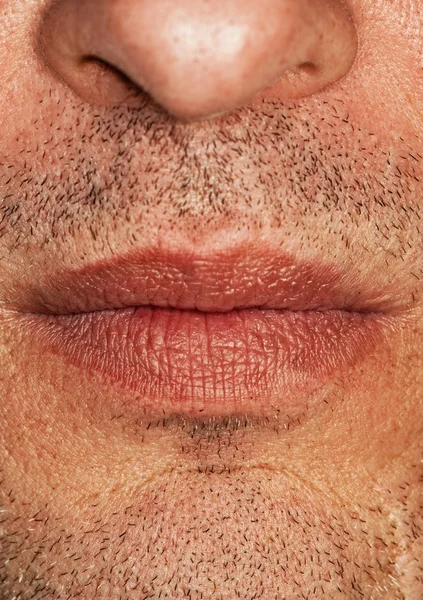 男の顔の部分のクローズ アップ ショット — ストック写真