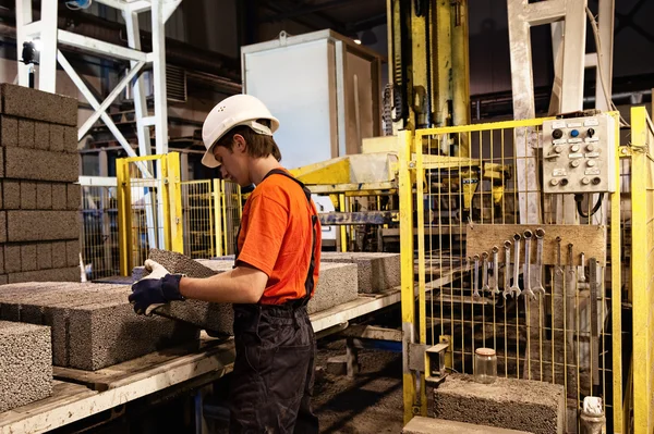 Factory Lastaren Arbete Visa — Stockfoto