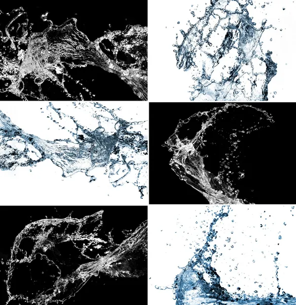 Stilfuld vand collage - Stock-foto