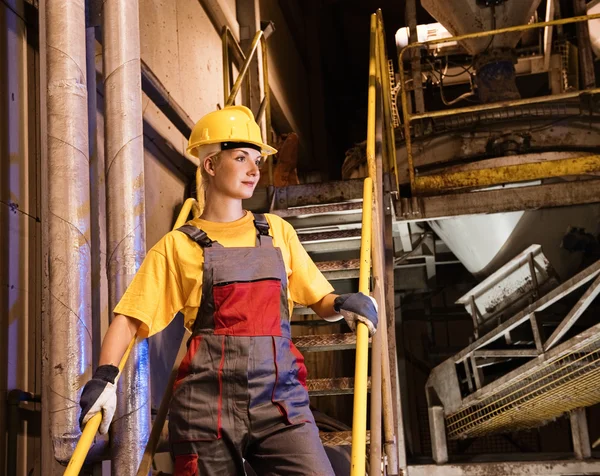 Factory female worker — Stock Photo, Image
