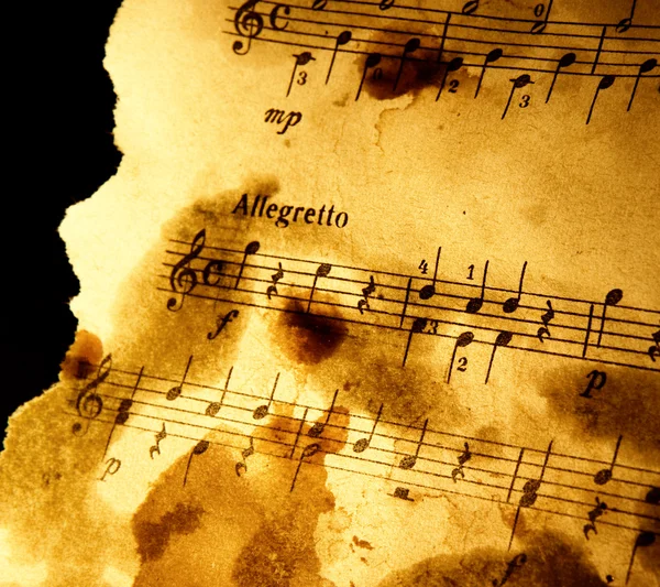 Grungy background musicale — Foto Stock
