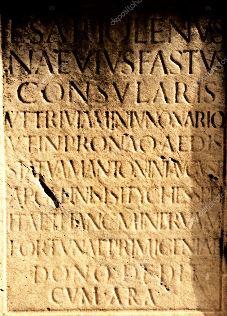 ancient roman writing