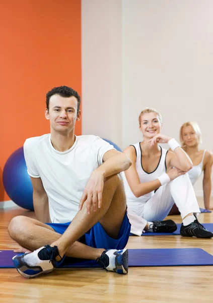 Group of relaxing after fitness — Stock Photo, Image