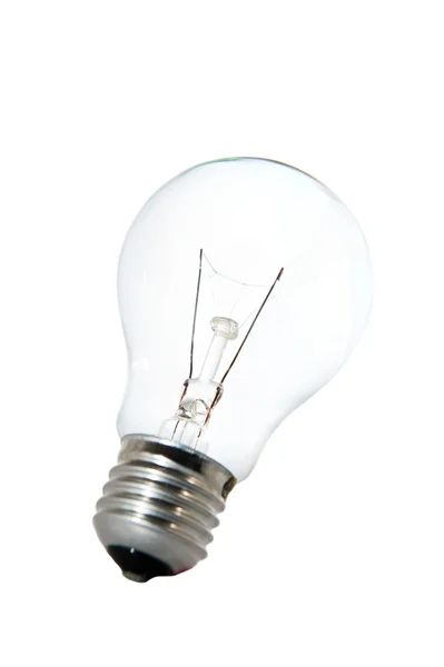 Вольфрамовая лампа на белом фоне — стоковое фото