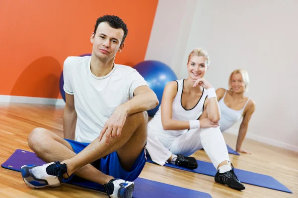 Group of doing fitness exercise Royalty Free Stock Photos