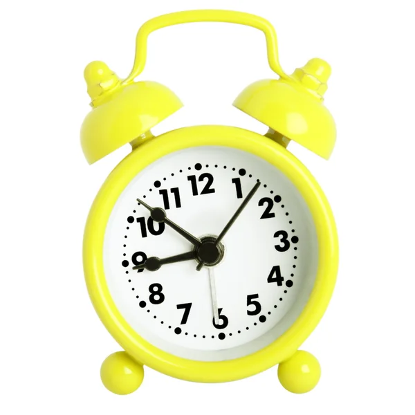 Reloj despertador amarillo — Foto de Stock
