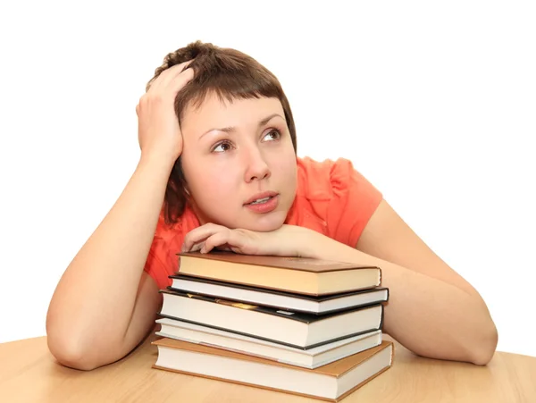 stock image Young woman with book