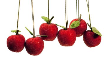 Hanging fruit ornaments clipart