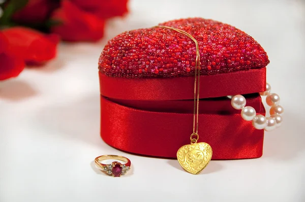 Beautiful gifts for valentine's — Stock Photo, Image