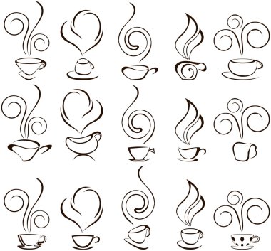 Coofee cup icons clipart