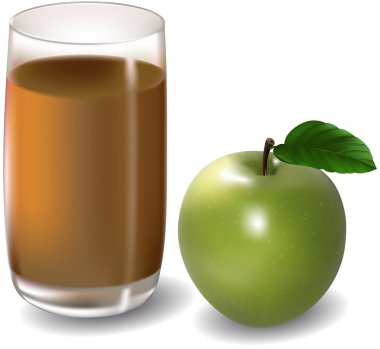 Apple juice clipart