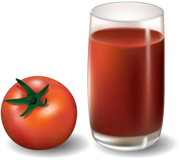 Tomatensap — Stockvector