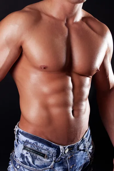 완벽 한 근육 질 몸매의 그림 — 스톡 사진