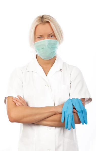 Attentive doctor staring at you — Stock Photo, Image