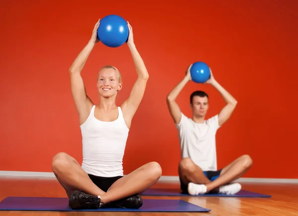Group of doing stretching — Stock Photo, Image