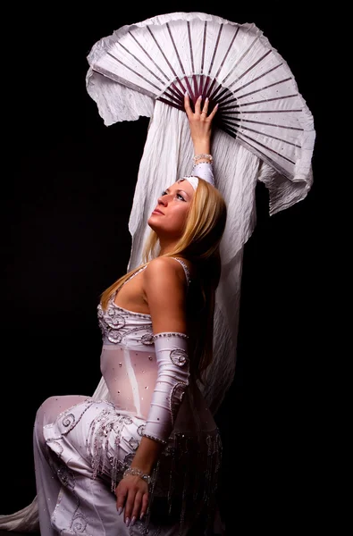 Sexy dreamy blond dancer — Stock Photo, Image