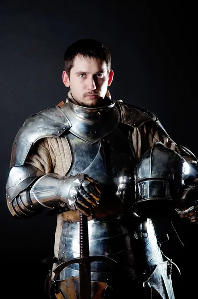 Great warrior with weapons — Stock Photo, Image