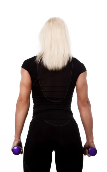 Sportswoman from behind — Stock Photo, Image