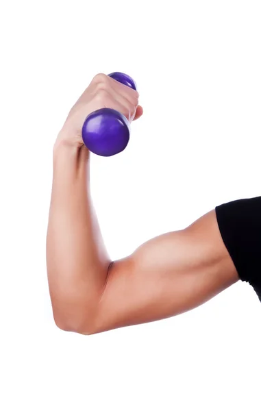 Cvičení pro biceps — Stock fotografie