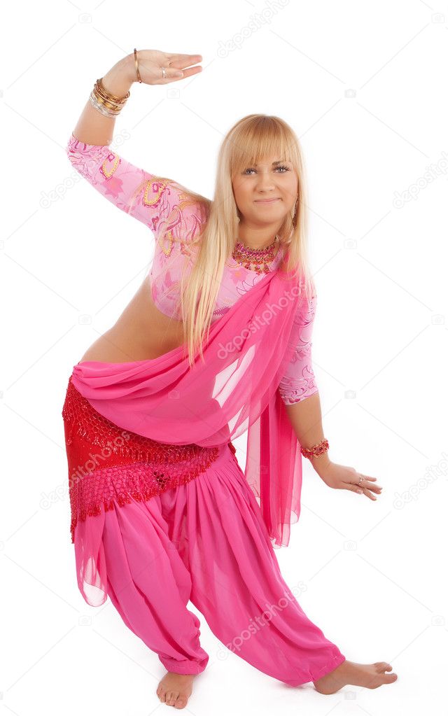 Picture of dancing blonde