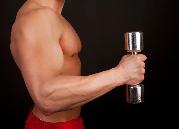 Well-trained body of male — Stock Photo, Image
