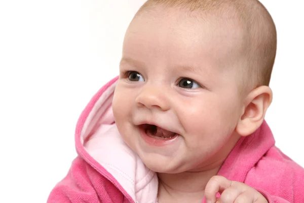 Portrait of happy little baby girl — Stock Photo, Image