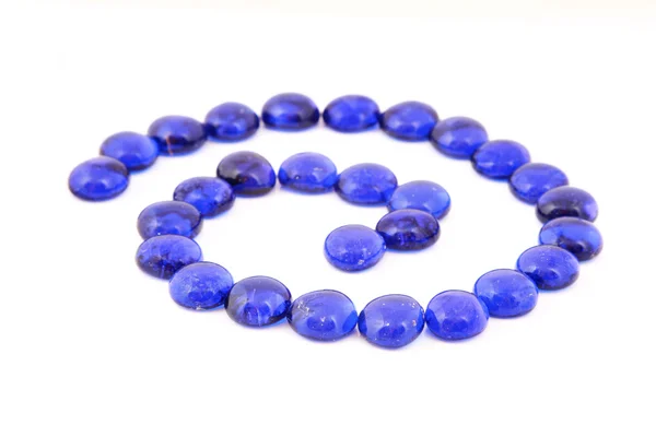 stock image Blue glass stones