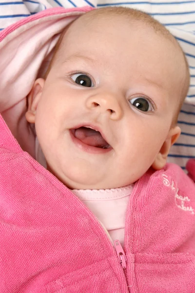 Close-up πορτρέτο της αξιολάτρευτο μωρό — Φωτογραφία Αρχείου