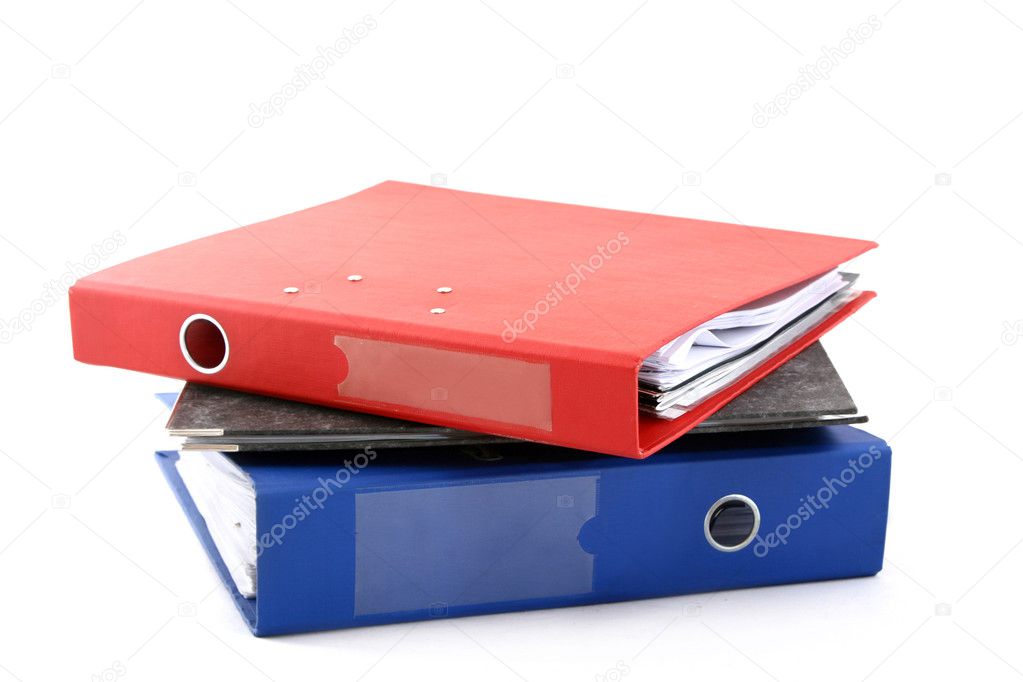 Various colorful files