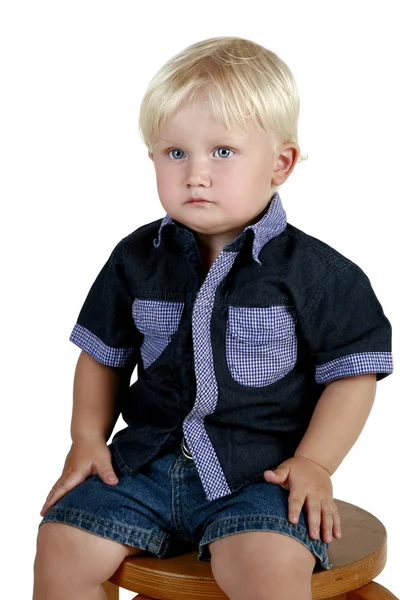 Serious boy — Stock Photo, Image