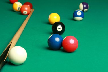 bir çift Top Bilardo masası