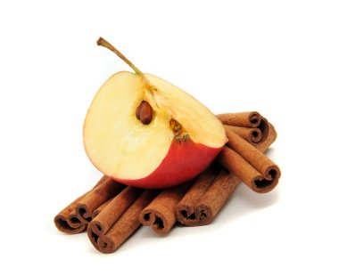 Cinnamon and apple clipart