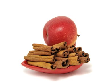 Cinnamon and apple clipart