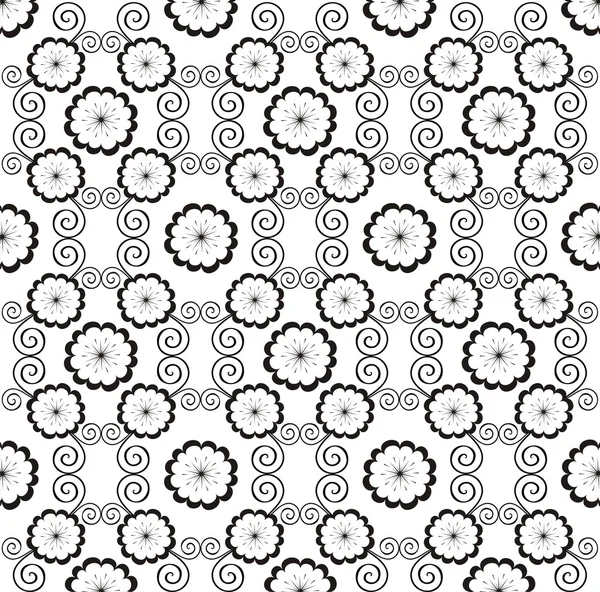 Fond de fleur monochrome — Image vectorielle