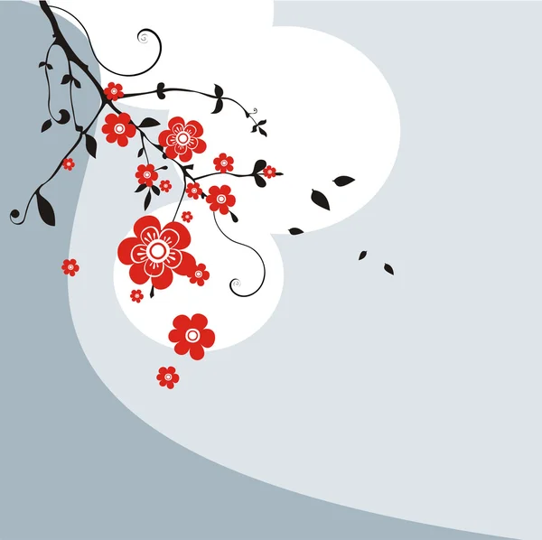 Східний фон з квіткою — стоковий вектор