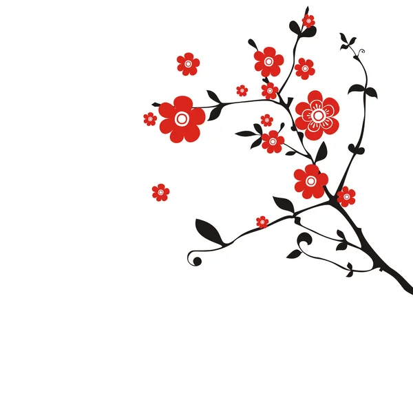 Східний фон з квіткою — стоковий вектор