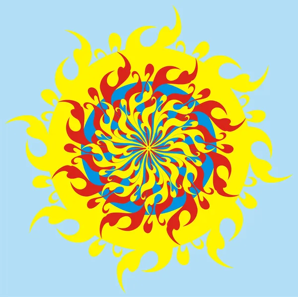 Психоделічна сонця — стоковий вектор