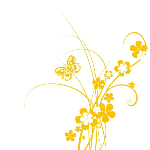 Fond avec fleur — Image vectorielle